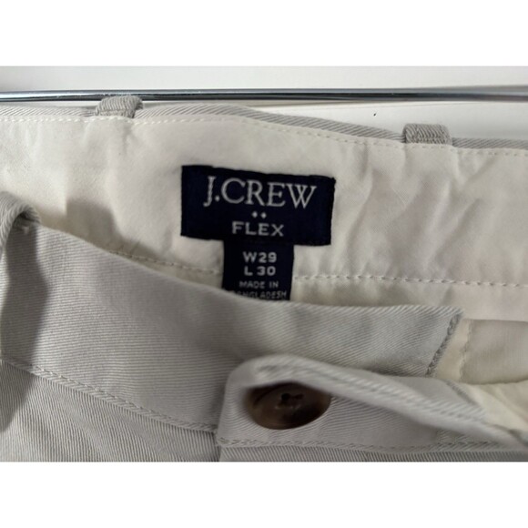 J.Crew Factory Men's Slim Fit Flex Chino Pant Khaki Size 29x30 Stone - Picture 5 of 6